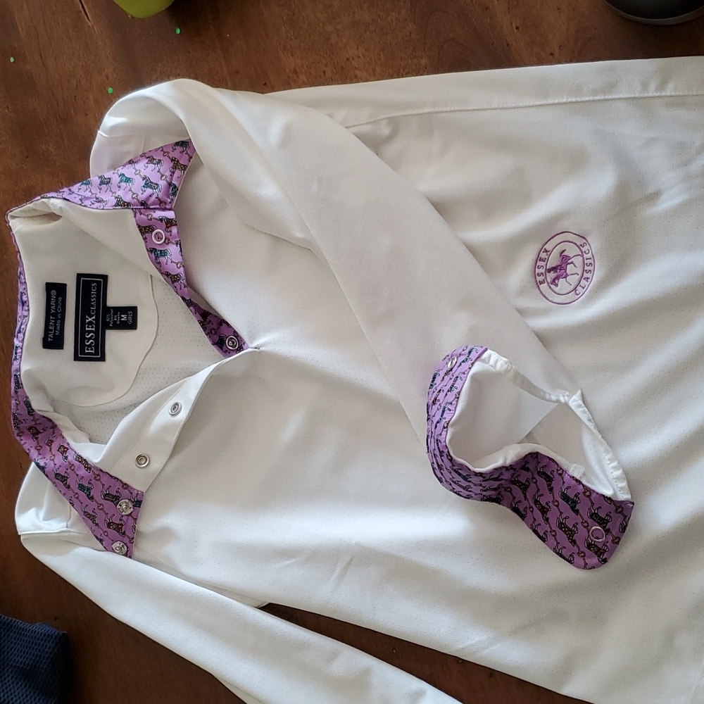 Essex classics girls talent yarn long sleeve show shirt